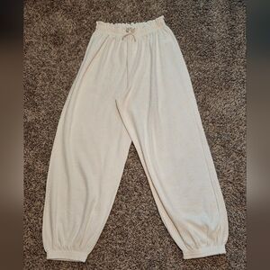 Zara Cream Knit Lounge Pants